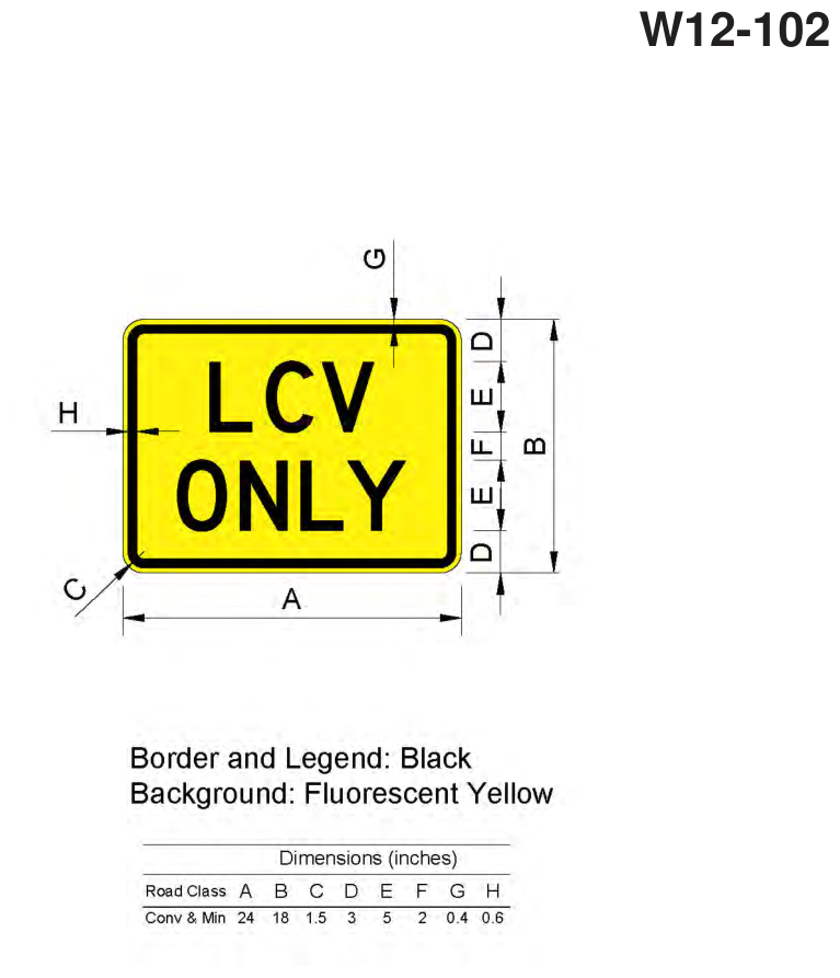 W12-102: LCV ONLY (design sheet)