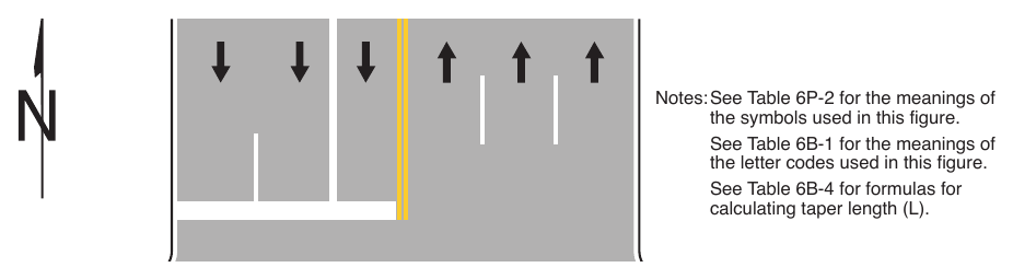 Figure 6P-21. Lane Closure on the Near Side of an Intersection (TA-21)