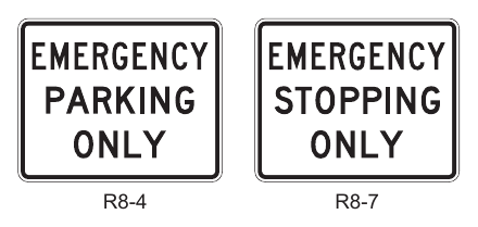 Figure 2B-26. Emergency Restriction Signs