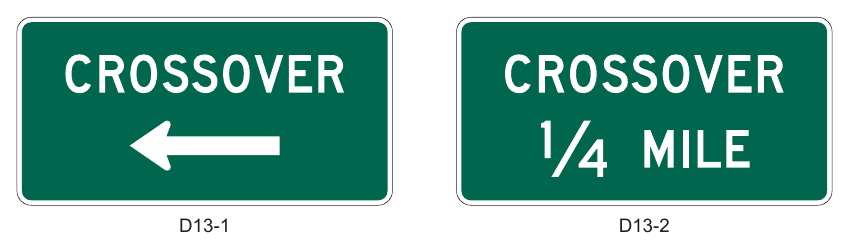 Figure 2D-24. Crossover Signs