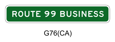 Figure 2D-5(CA). California Route Sign Auxiliaries and Combination Junction Sign