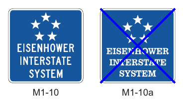 Figure 2E-61. Eisenhower Interstate System Signs