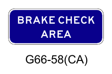 Figure 2I-6(CA). California Brake Check Area and Chain-Up Area BRAKE CHECK AREA