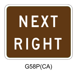 Figure 2M-1(CA). California Examples of Use of Arrows, Educational Plaques, and Prohibitive Circles and Diagonals