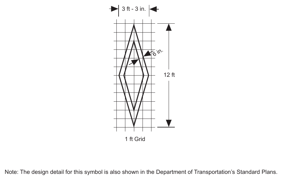 Figure 3E-101(CA). Diamond Symbol (HOV Lane)