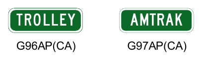 Figure 8B-101(CA). Train Station Signs