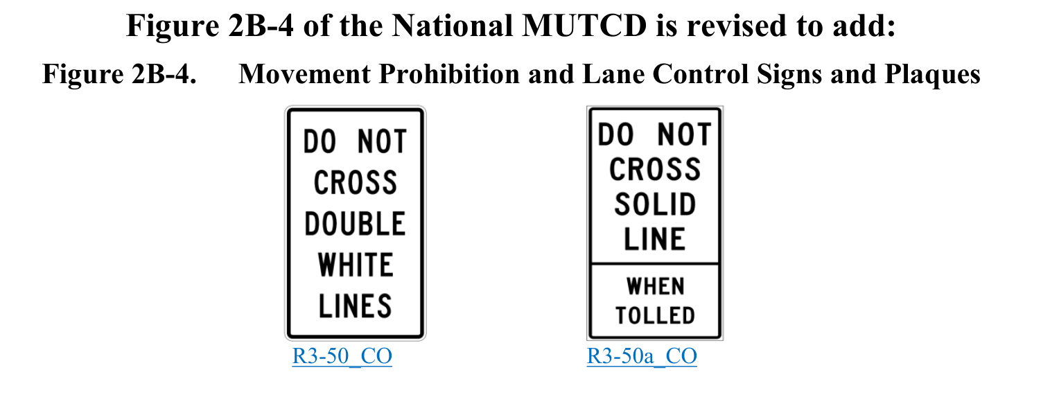 Figure 2B-4. Movement Prohibition and Lane Control Signs and Plaques