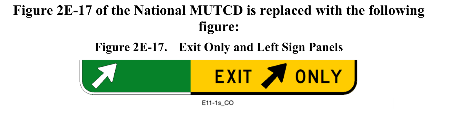Figure 2E-17. Exit Only and Left Sign Panels