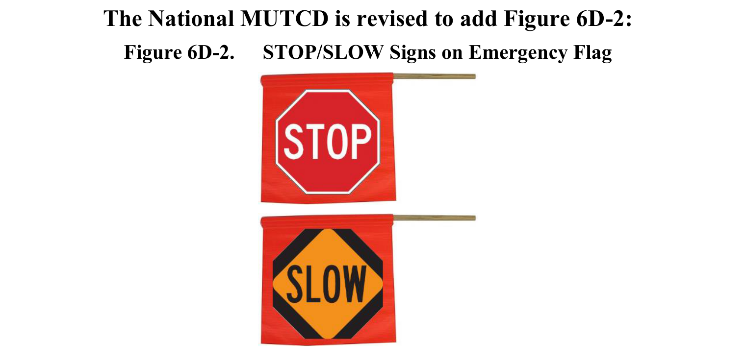 Figure 6D-2. STOP/SLOW Signs on Emergency Flag