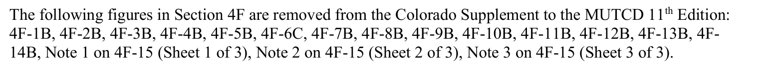 Colorado instruction removing panel B of Figure 4F-1