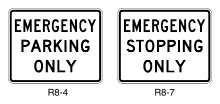 Figure 2B-26. Emergency Restriction Signs