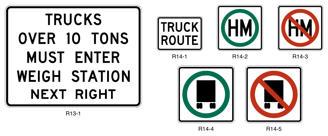 Figure 2B-31. Truck Signs