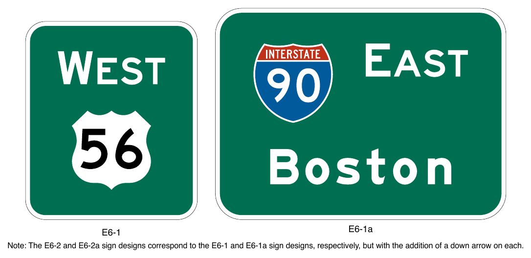 Figure 2E-16. Examples of Pull-Through Signs