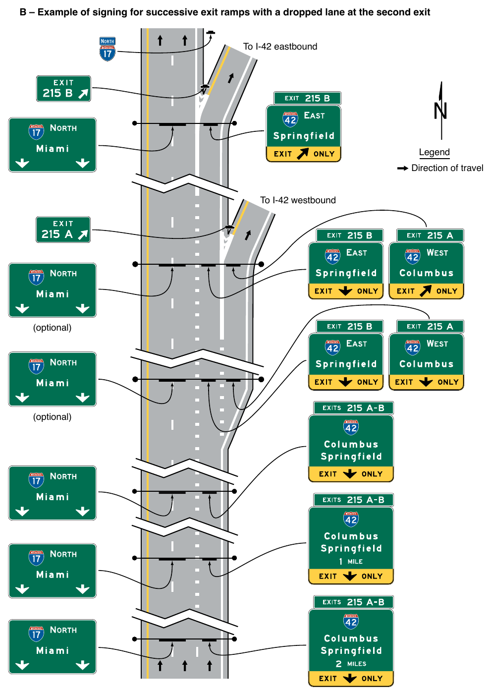 Figure 2E-33. Examples of Guide Signs for a Freeway-to-Freeway Interchange (Sheet 2 of 2)