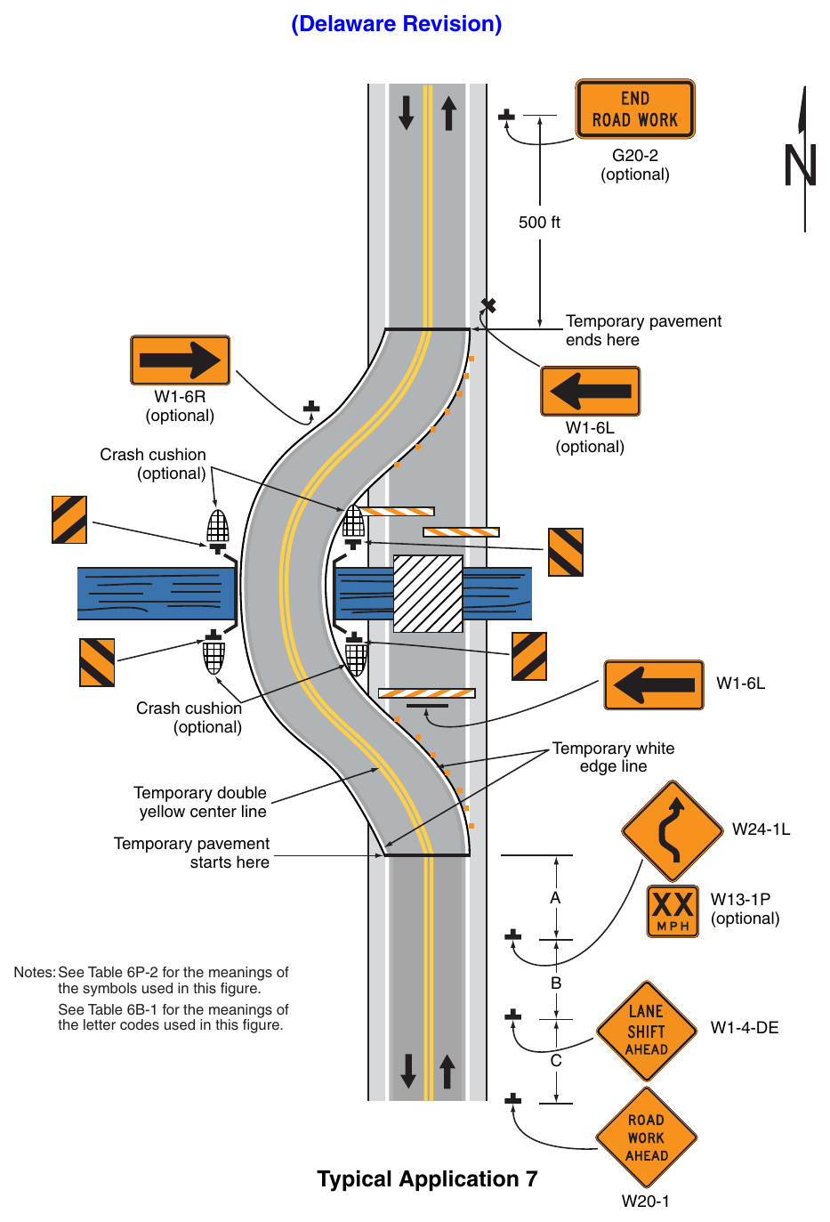 Figure 6P-7. Road Closure with a Diversion (TA-7) (Delaware Revision)