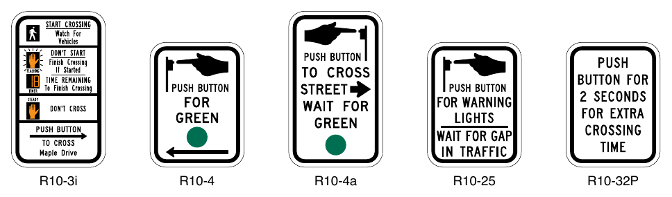 Figure 2B-27. Pedestrian Signs and Plaques (Sheet 2 of 2)