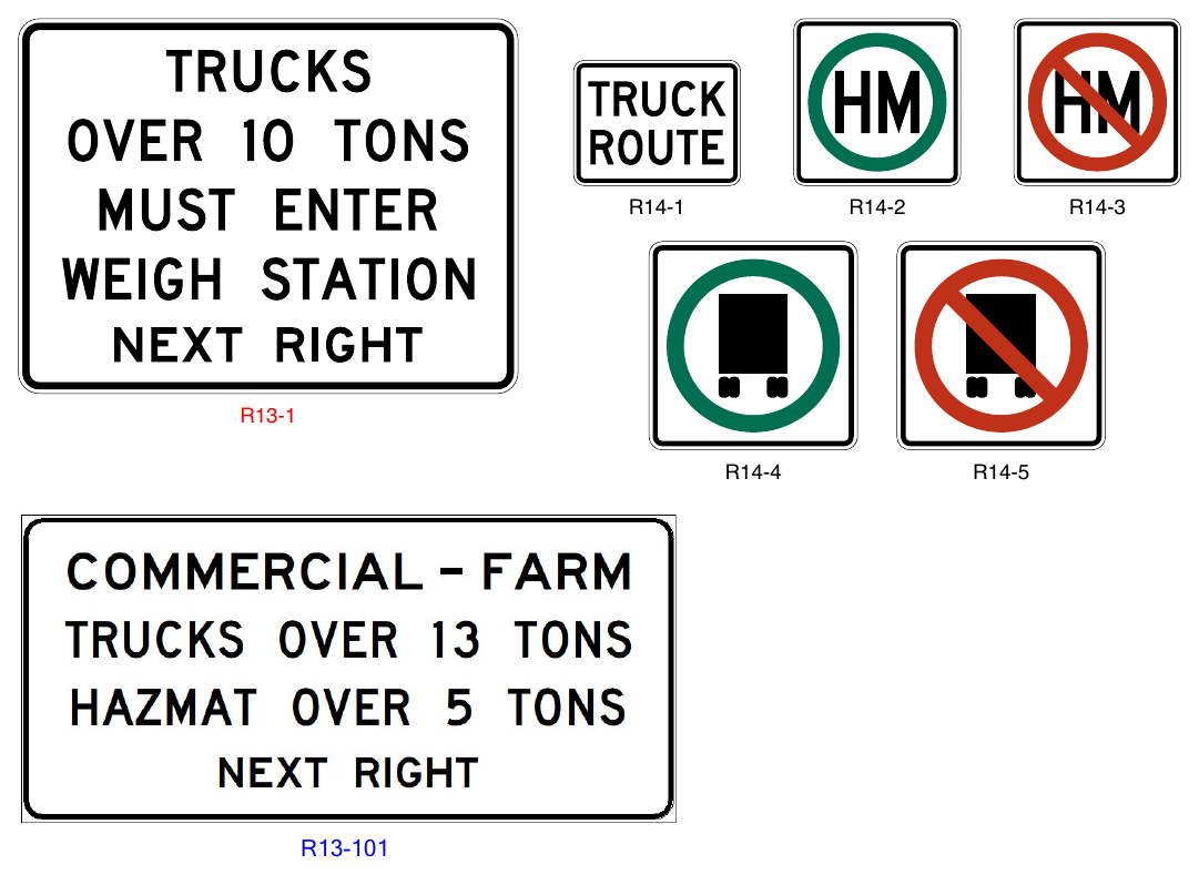 Figure 2B-31. Truck Signs