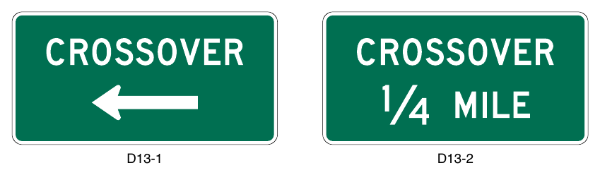 Figure 2D-24. Crossover Signs