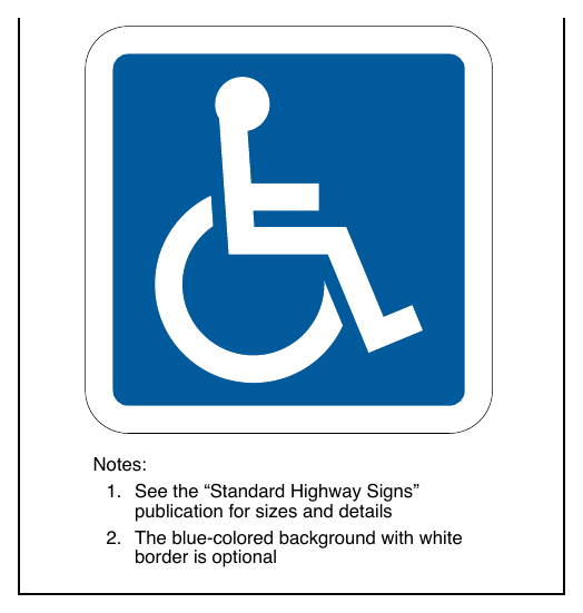 Figure 3B-19. International Symbol of Accessibility Parking Space Marking