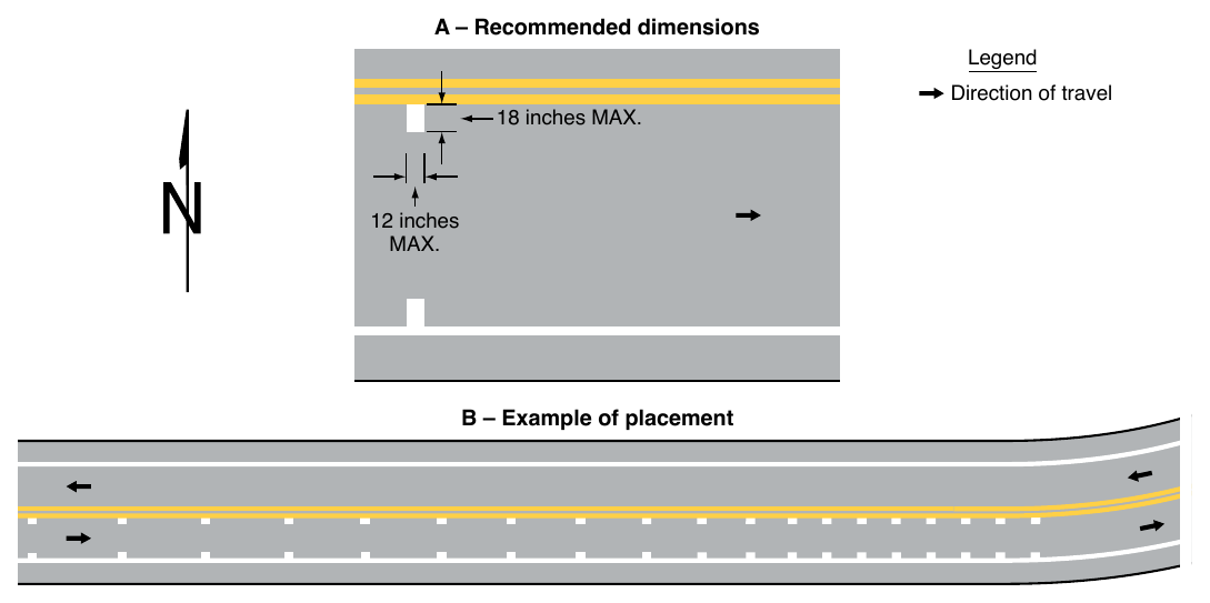 Figure 3B-25. Example of the Application of Speed Reduction Markings