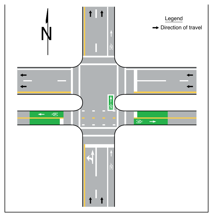 Figure 9E-11. Example of a Two-Stage Turn Box Location