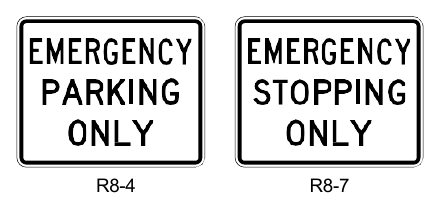 Figure 2B-26. Emergency Restriction Signs