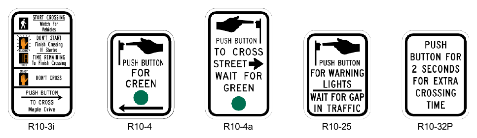 Figure 2B-27. Pedestrian Signs and Plaques (Sheet 2 of 2)