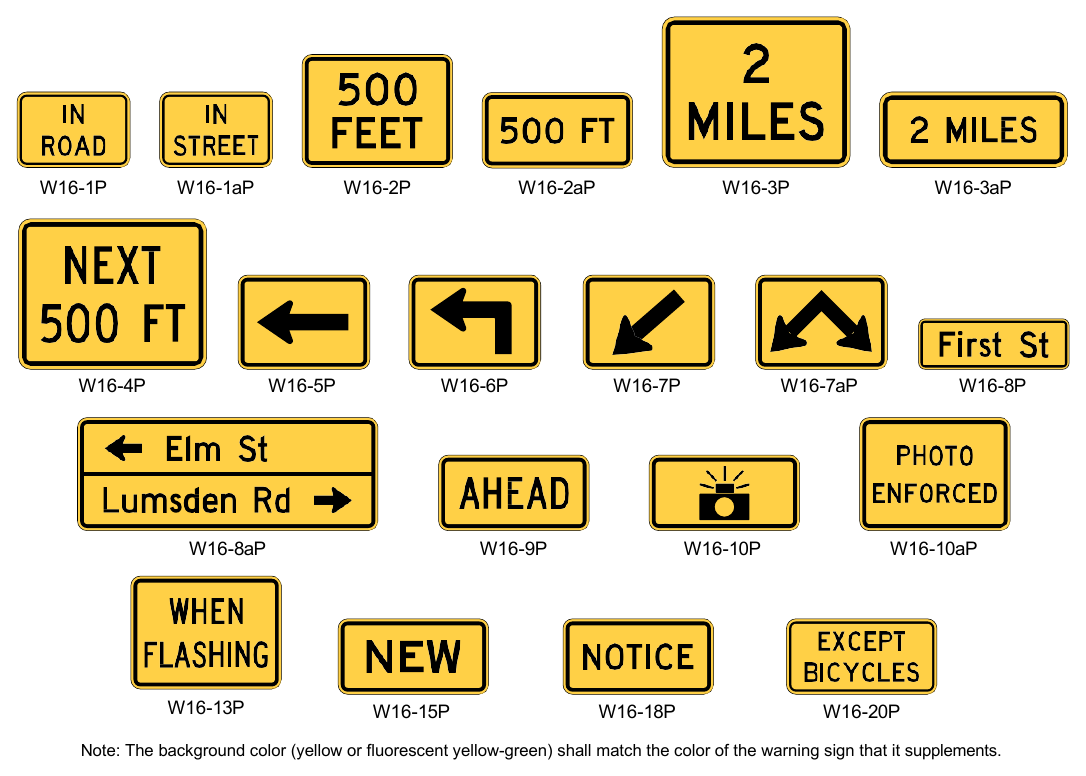 Figure 2C-16. Supplemental Warning Plaques