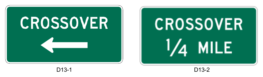 Figure 2D-24. Crossover Signs