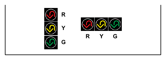 Figure 4E-1. Typical Arrangements of U-Turn Signal Faces