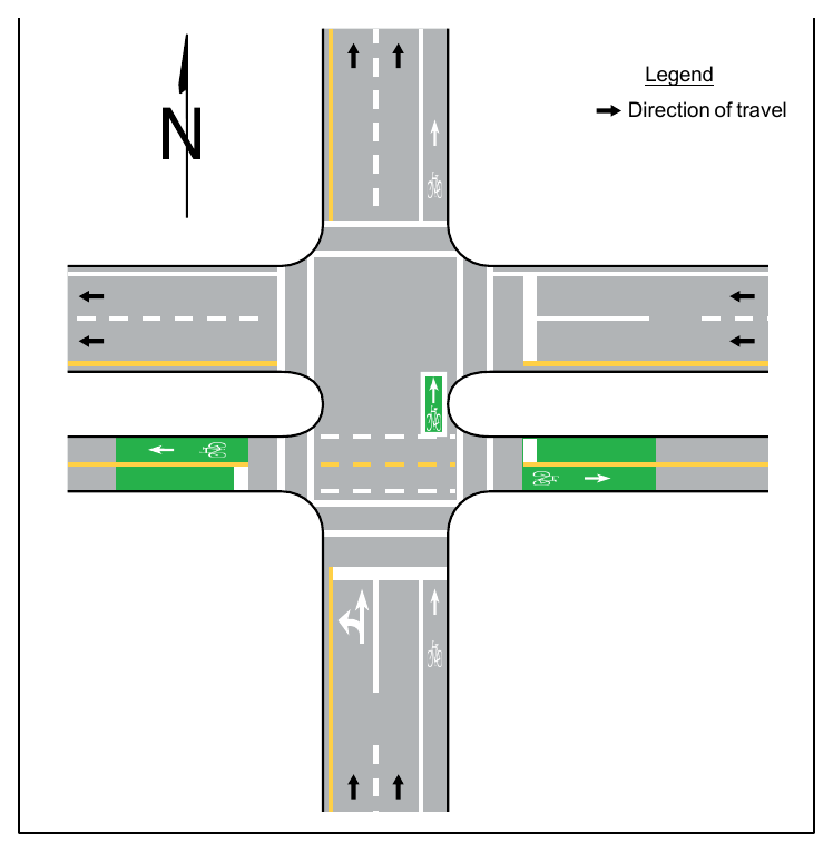 Figure 9E-11. Example of a Two-Stage Turn Box Location