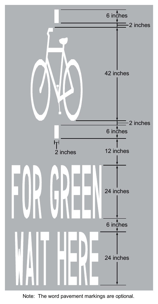 Figure 9E-16. Bicycle Detector Pavement Marking