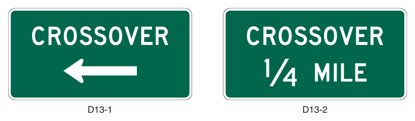 Figure 2D-24. Crossover Signs