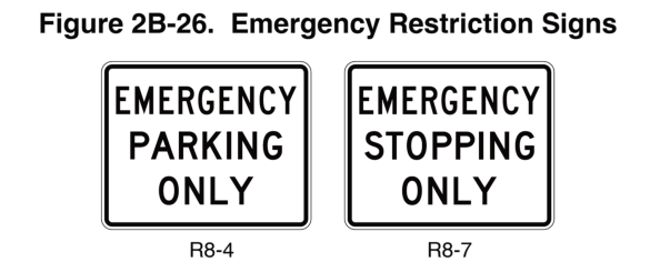 Figure 2B-26. Emergency Restriction Signs