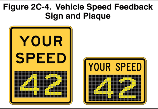 Figure 2C-4. Vehicle Speed Feedback Sign and Plaque