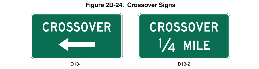 Figure 2D-24. Crossover Signs