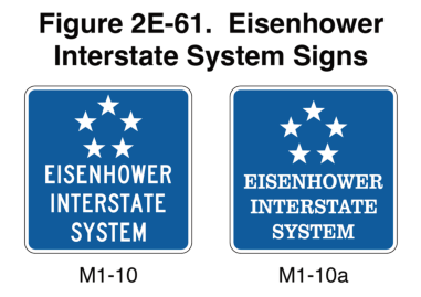 Figure 2E-61. Eisenhower Interstate System Signs