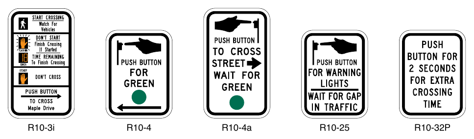Figure 2B-27. Pedestrian Signs and Plaques (Sheet 2 of 2)