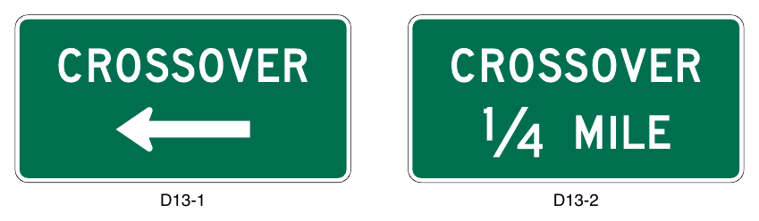 Figure 2D-24. Crossover Signs