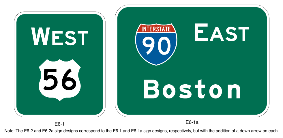 Figure 2E-16. Examples of Pull-Through Signs