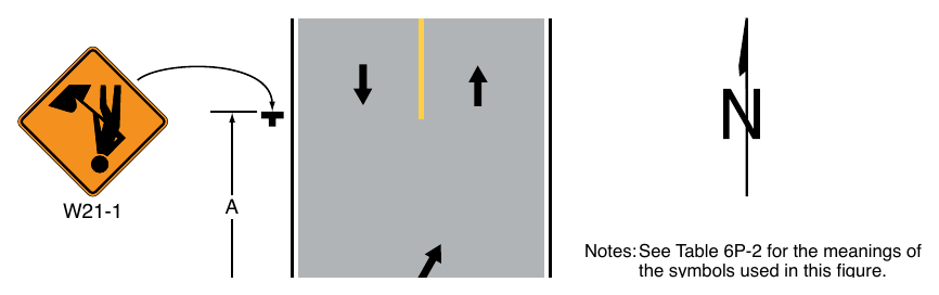 Figure 6P-18. Lane Closure on a Minor Street (TA-18)