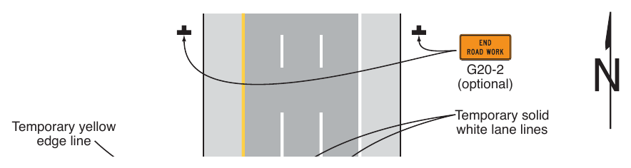 Figure 6P-36. Lane Shift on a Freeway (TA-36)