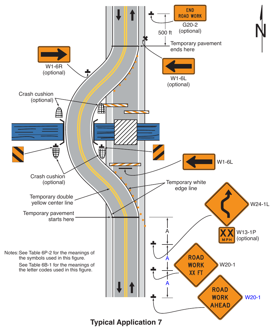 Figure 6P-7. Road Closure with a Diversion (TA-7)