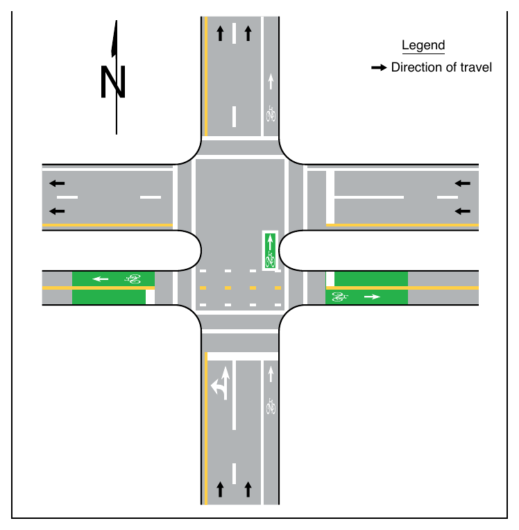 Figure 9E-11. Example of a Two-Stage Turn Box Location