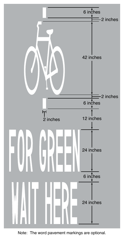 Figure 9E-16. Bicycle Detector Pavement Marking
