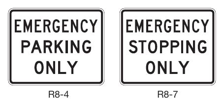 Figure 2B-26. Emergency Restriction Signs
