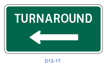 Figure 2D-24A. (TX) Turnaround Sign