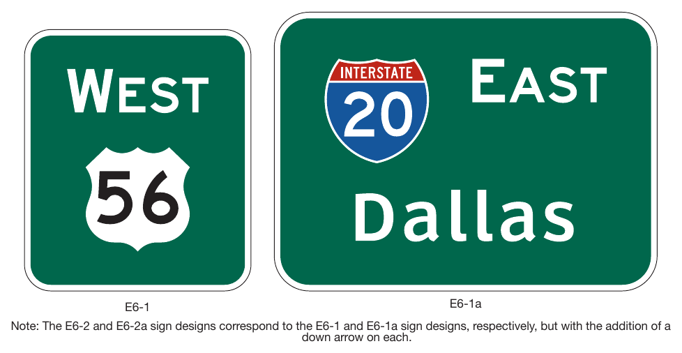 Figure 2E-16. Examples of Pull-Through Signs