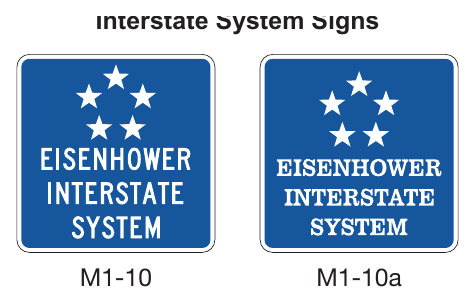 Figure 2E-61. Eisenhower Interstate System Signs