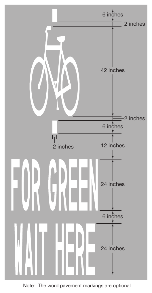 Figure 9E-16. Bicycle Detector Pavement Marking